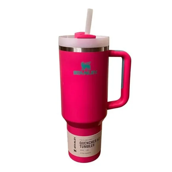 Stanley Quencher 40oz Passion Pink Insulated Water Bottle with Handle - Picture 7 of 16